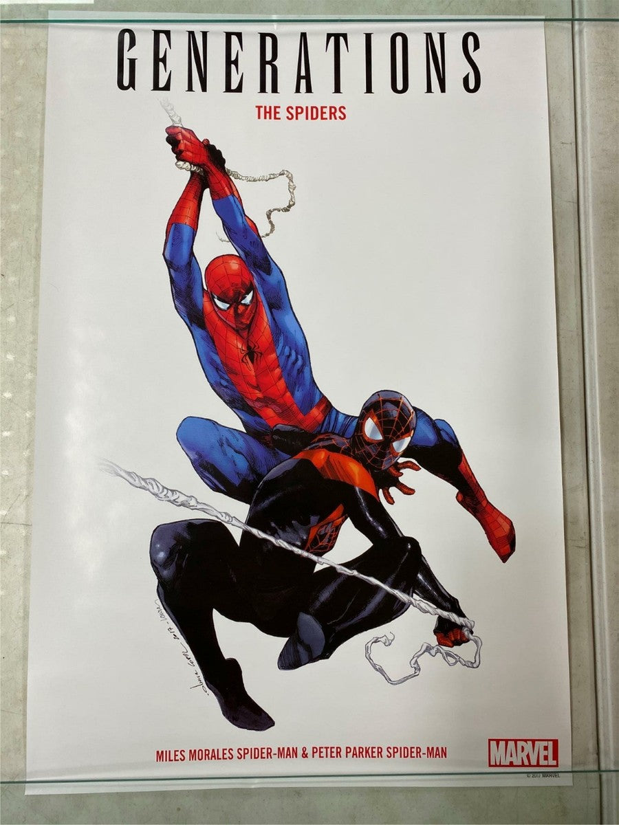 Generations Spider-man/ Miles Morales Marvel Comics Promotional Folded Poster 24x36