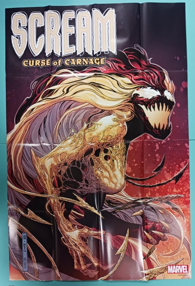 Scream Marvel Comics Promotional Folded Poster 24x36