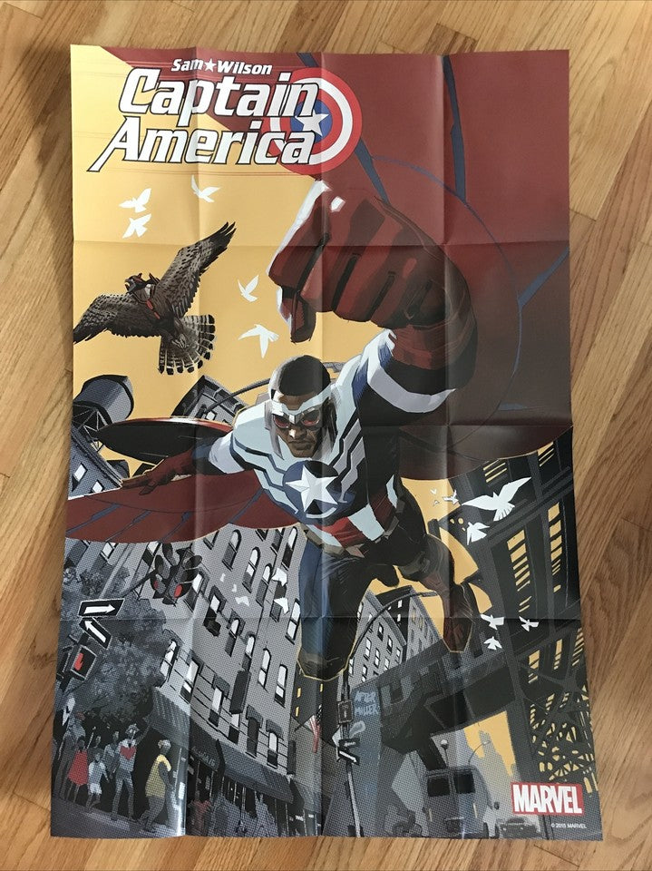 Sam Wilson Captain America Marvel Comics Promotional Folded Poster 24x36