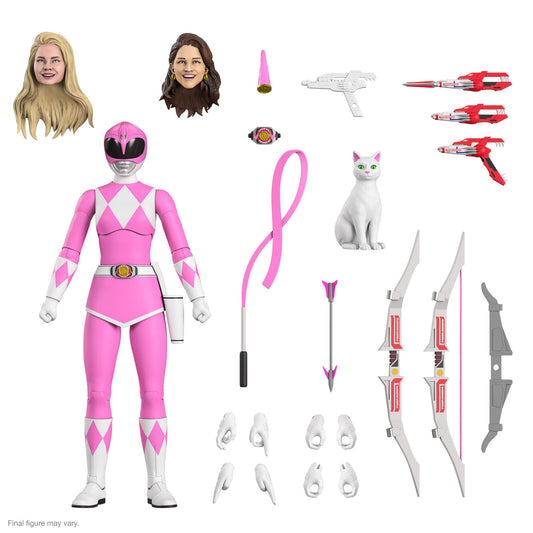 Super7 ULTIMATES! Mighty Morphin Power Rangers Pink Ranger - 7" Power Rangers Action Figure