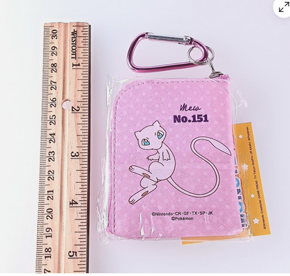 Mew Pokemon L-shaped Mini Pouch Keychain Japanese Nintendo From Japan F/S