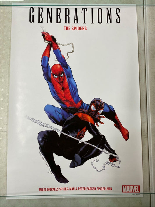 Generations Spider-man/ Miles Morales Marvel Comics Promotional Folded Poster 24x36